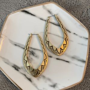 Lucky brand gold hoops